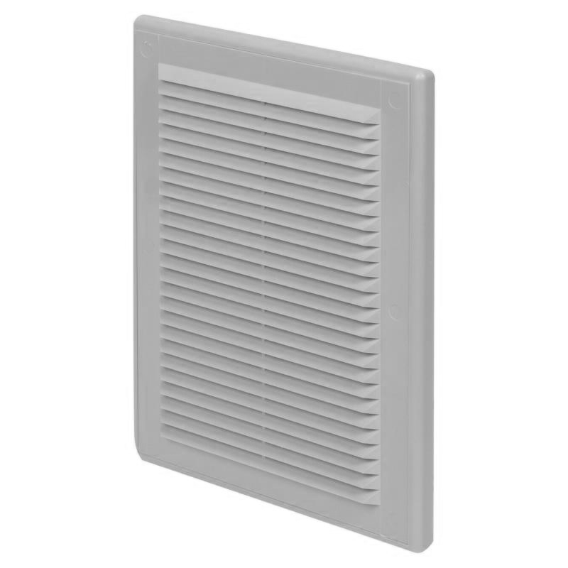 МВ 125 с серый / Стеновая решетка 180х250 мм (серая), VENTS