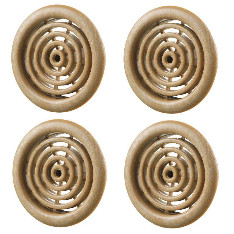 МВ 51/4бВ св. дуб / Дверная решетка круглая d.50мм св. дуб, Vents (комплект 4шт)