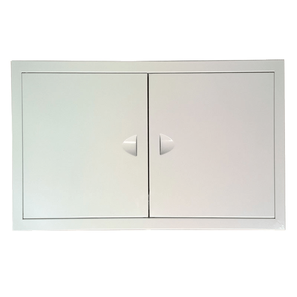 Металлический двухдверный люк с магнитом Viento 700х600 2дв