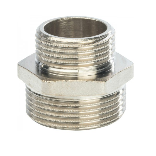 Ниппель латунный ник. переходной 1''M x 3/4''M, AQUALINK