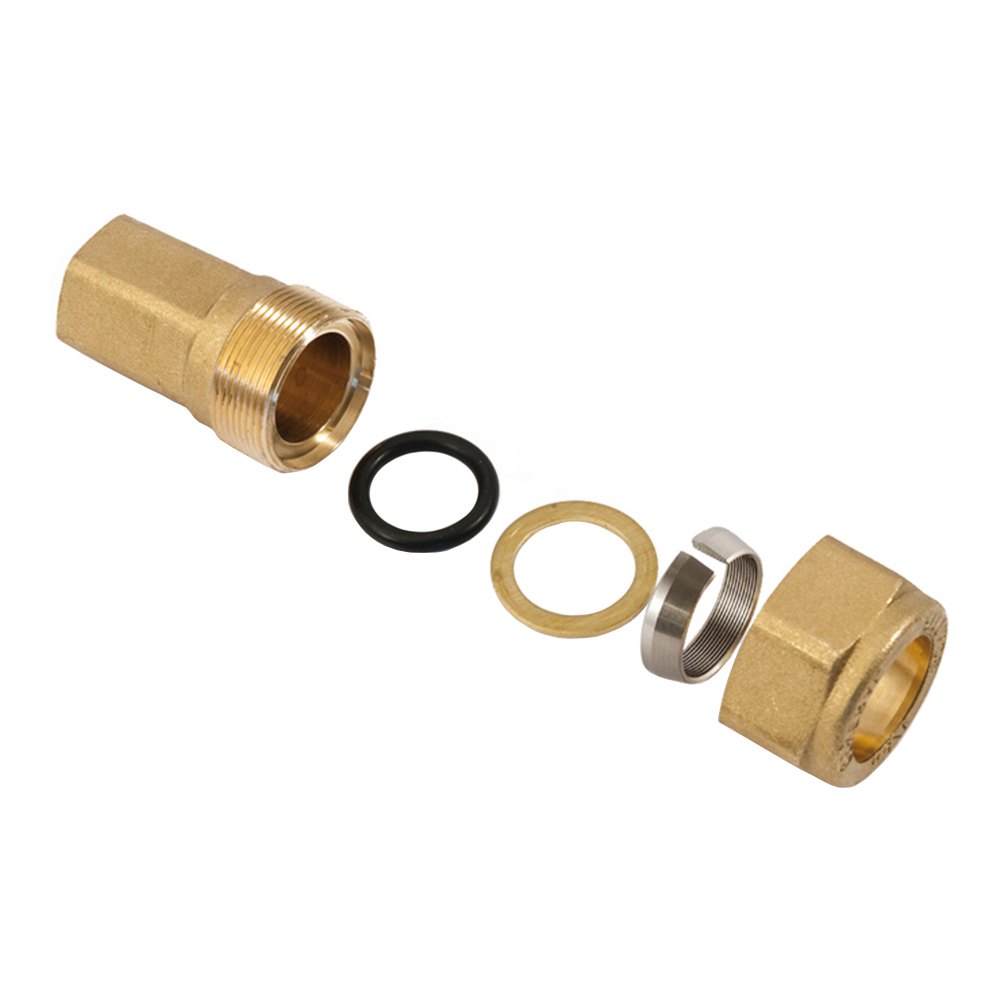 Муфта компрессионная лат. для стальных труб 1