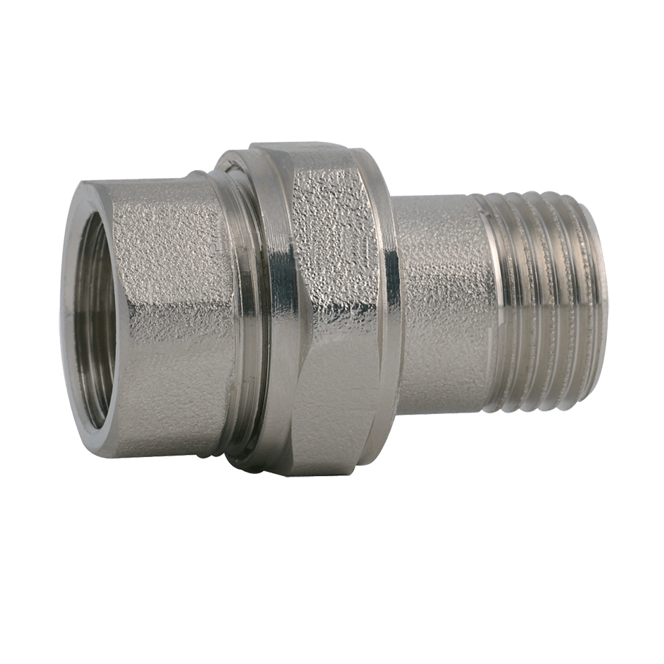 Соединение прямое разборное (американка) никелированное 1/2