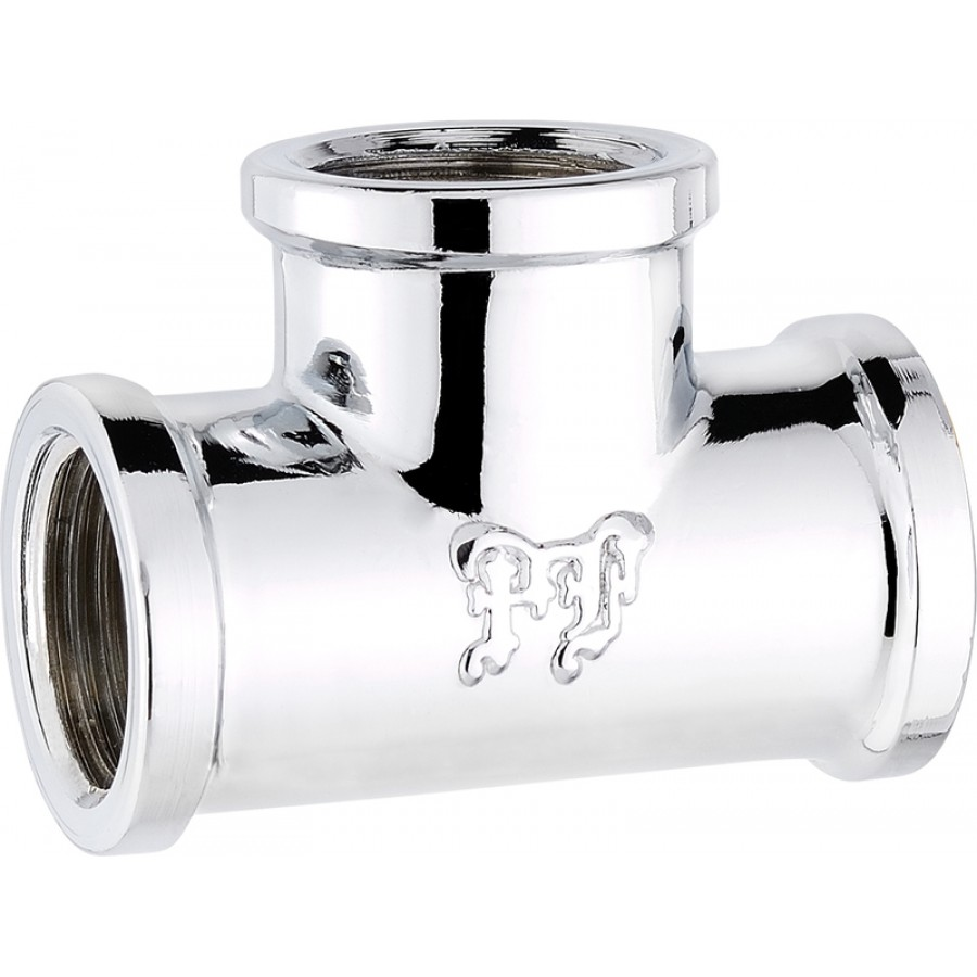 Тройник лат.хром. 1/2