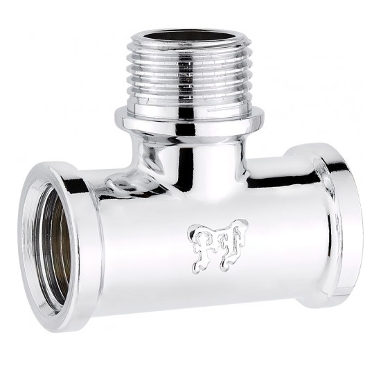 Тройник лат.хром. 1/2