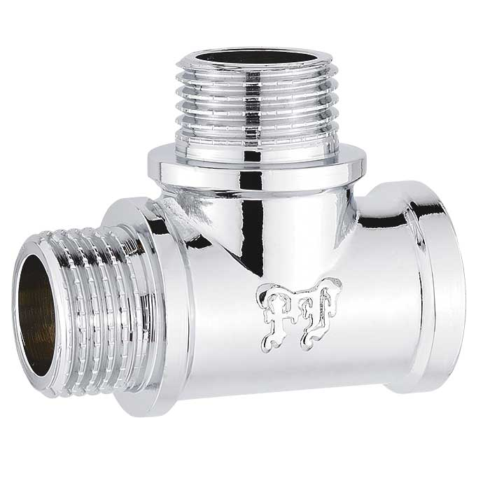 Тройник лат.хром. 1/2