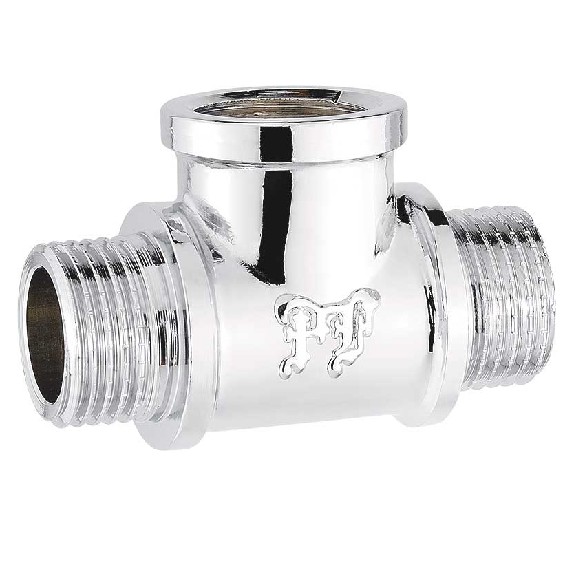 Тройник лат.хром. 1/2