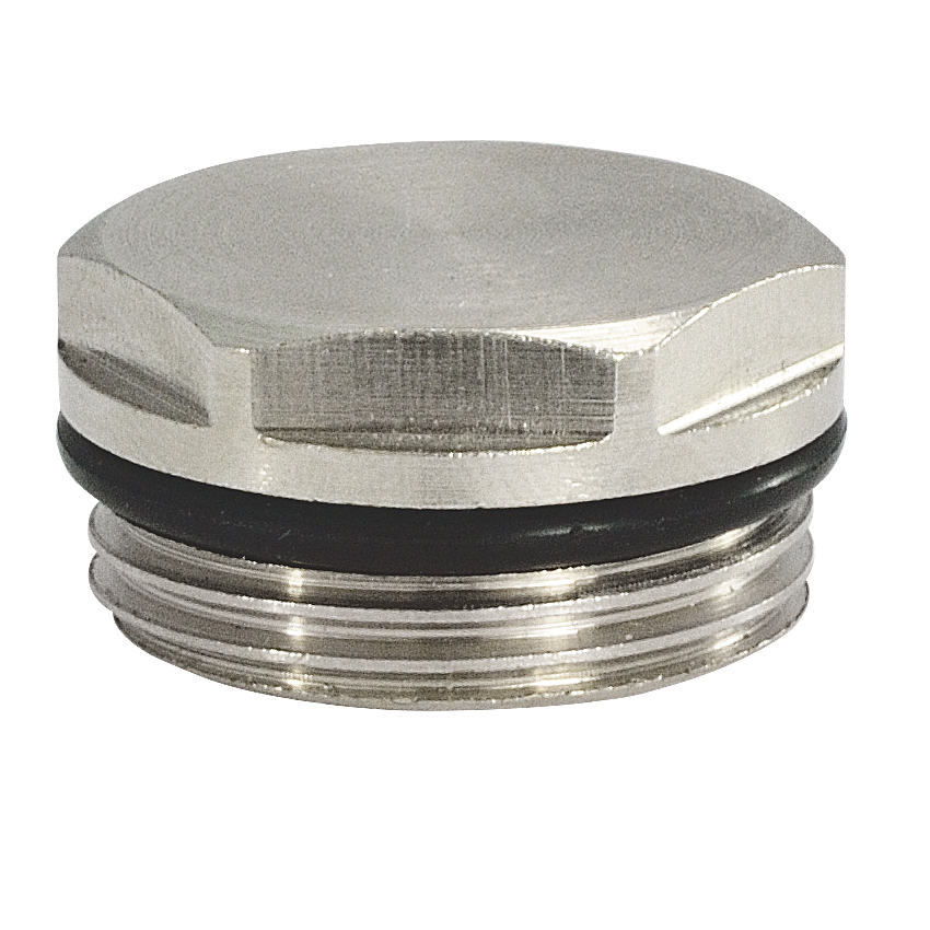 М301-4 / Заглушка с уплотнительным кольцом 1'', никелированная, TIM