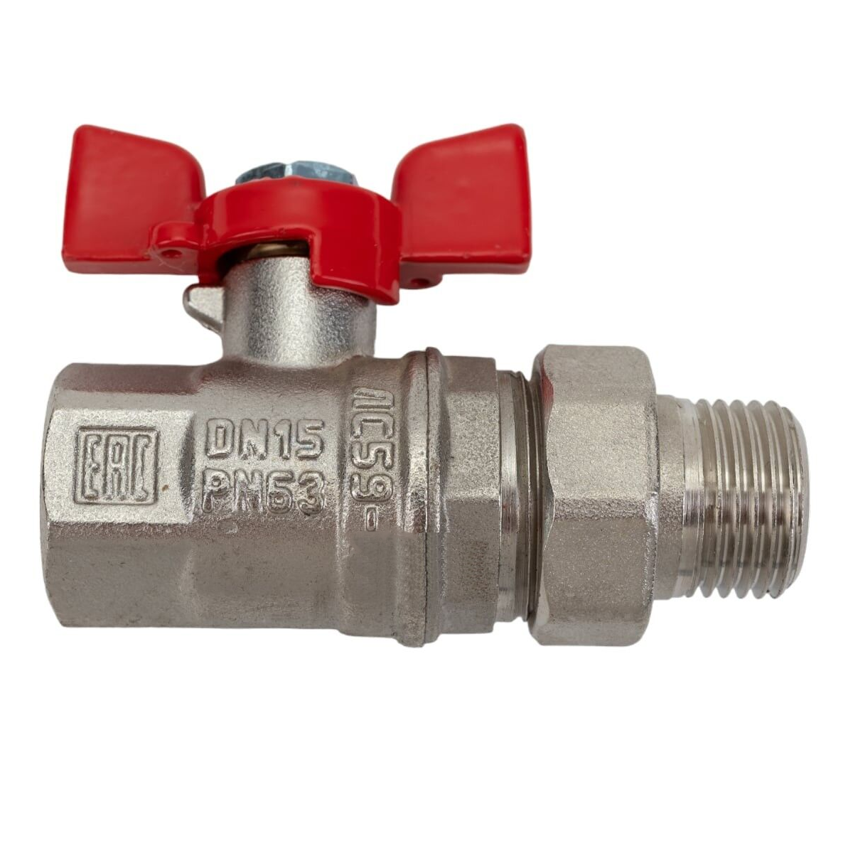 Кран шаровой лат. PREMIUM с американкой 1/2