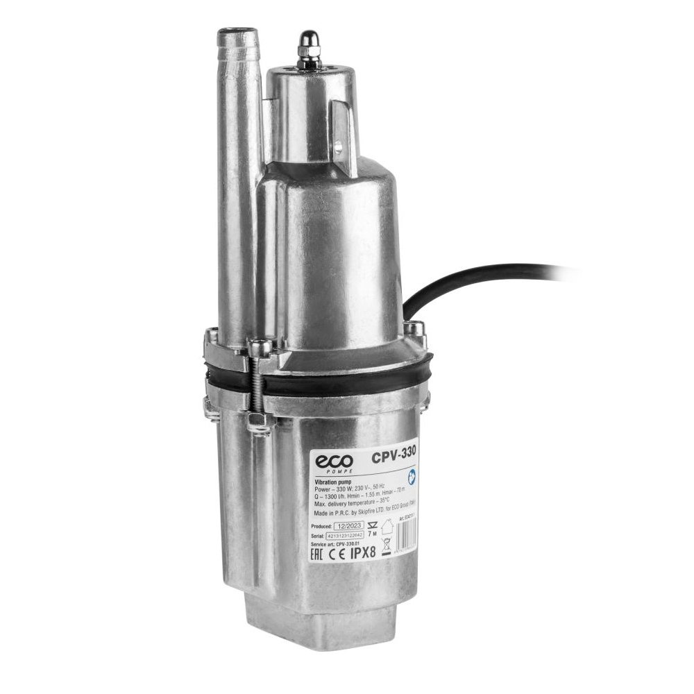 Насос вибрационный ECO CPV-330 (10м, верхний забор)