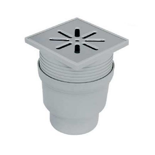 Трап 110 прямой с мет. реш. 150мм х 150мм Capricorn