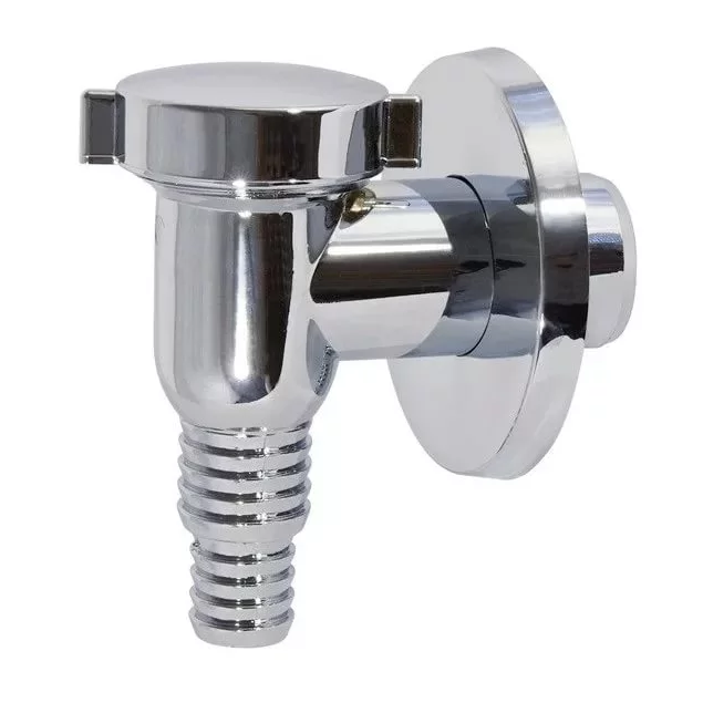 APS1 / Сифон для стиральной машины наружный, хром, AlcaPlast