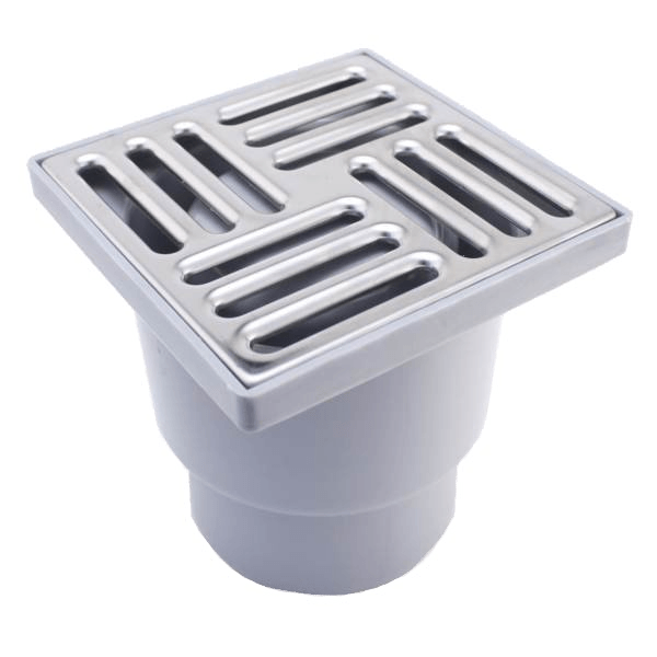 ТА1212 / Трап вертикальный н/рег d.110, реш.15х15, нерж., Ани Пласт