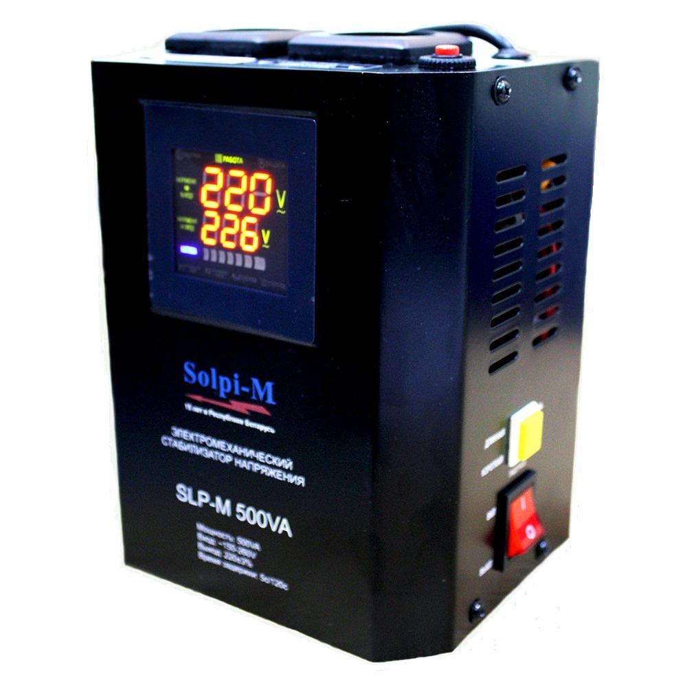 SLP-M 500 BA / Электромехнический однофазный стабилизатор напряжения, SOLPI-M