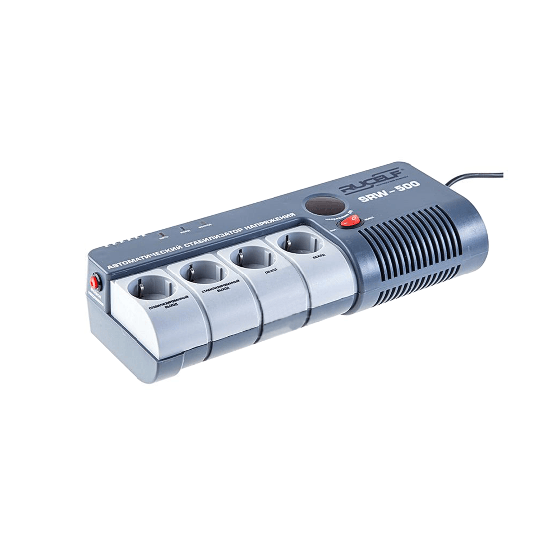 Стабилизатор напряжения RUCELF SRW-500 ВА релейный однофазный (настенный)