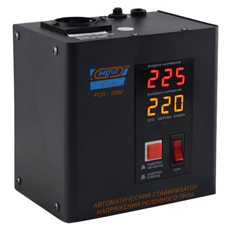 Однофазный стабилизатор Энергия VOLTRON 1000VA