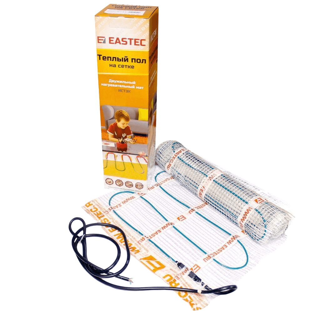 12,0 м2 / Двужильный нагревательный мат на сетке EASTEC ECM - 12,0