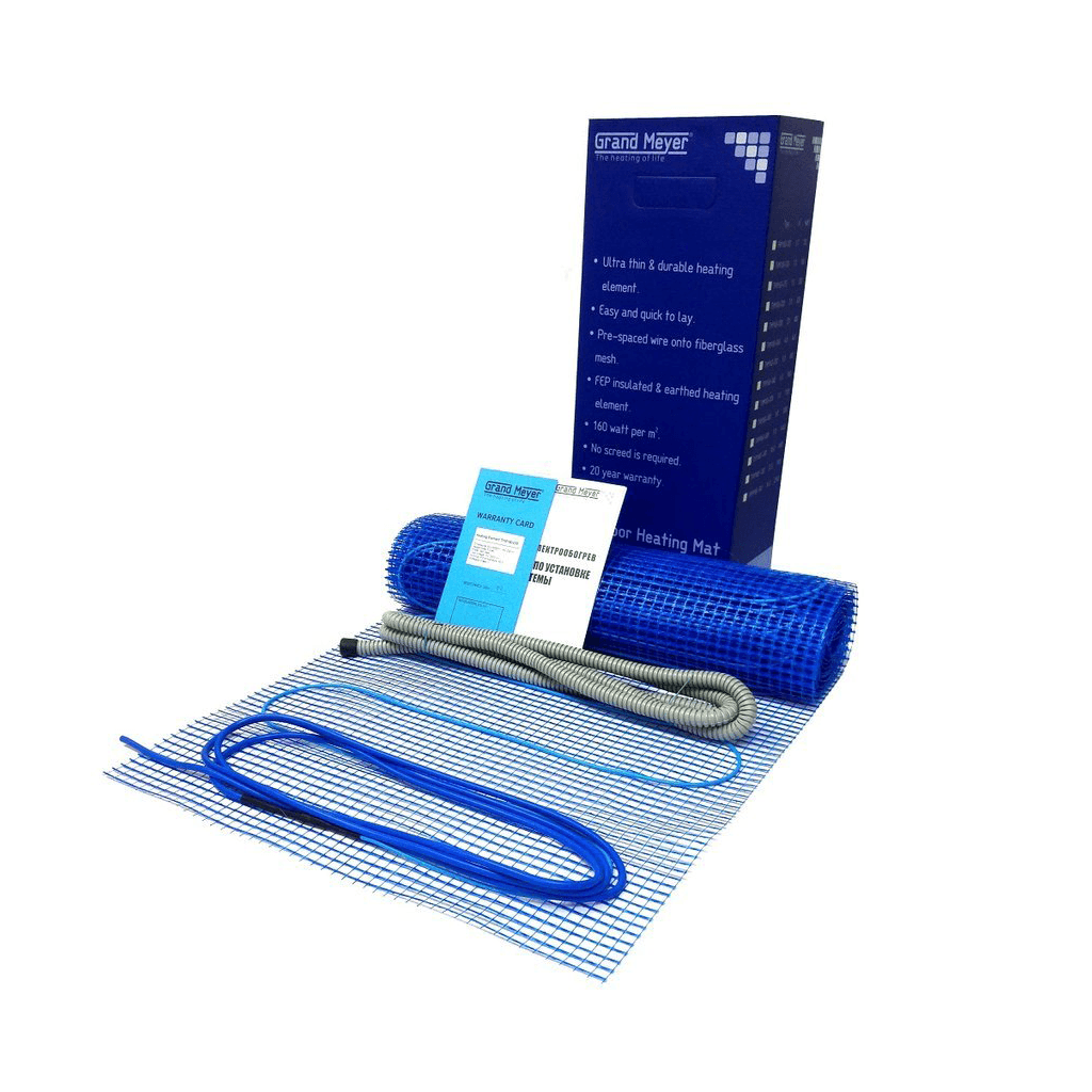 1,0 м2 / Двужильный нагревательный мат Grand Meyer THM180-010