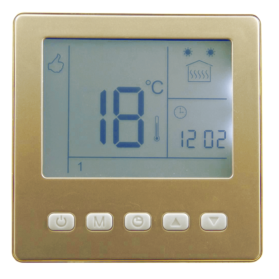 Программируемый терморегулятор Oshland M75 золото