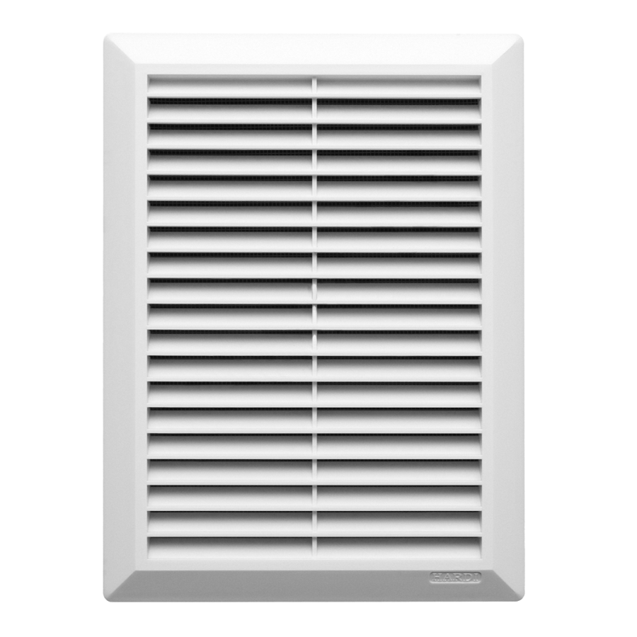 02901 / Стеновая решетка 205х280 мм + сетка СЕРИЯ FLAT, HARDI