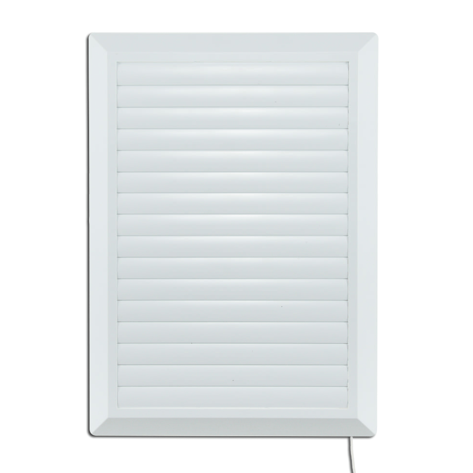 ZR-2030 / Решетка STORM разборная с жалюзи 200х300 мм белая