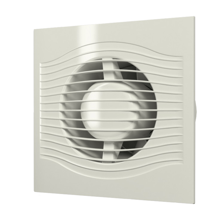 SLIM 5 Ivory / Вентилятор осевой вытяжной d.125, Ivory DiCiTi
