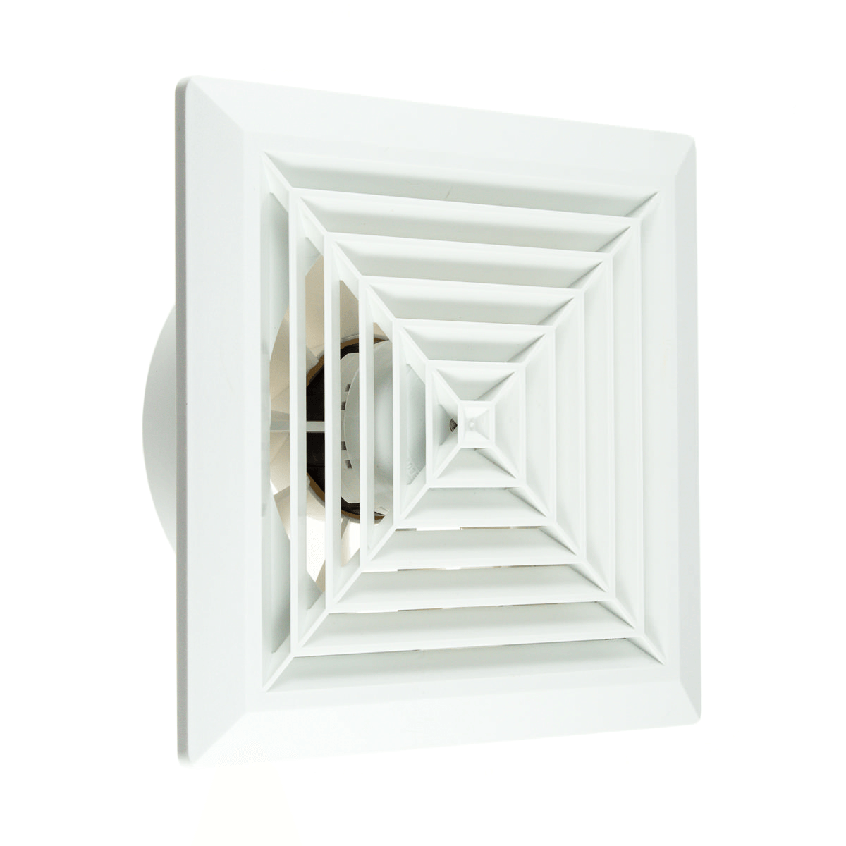 00053 / Вентилятор потолочный HARDI d.100мм (квадратный)