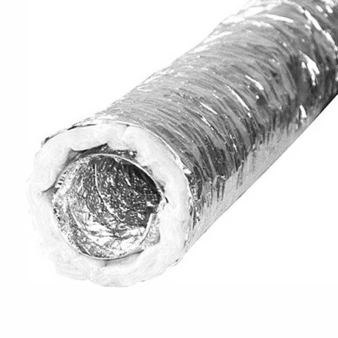 AF127изо / Воздуховод утепленный гибкий металлизированный (гофра) d.127, ЭРА