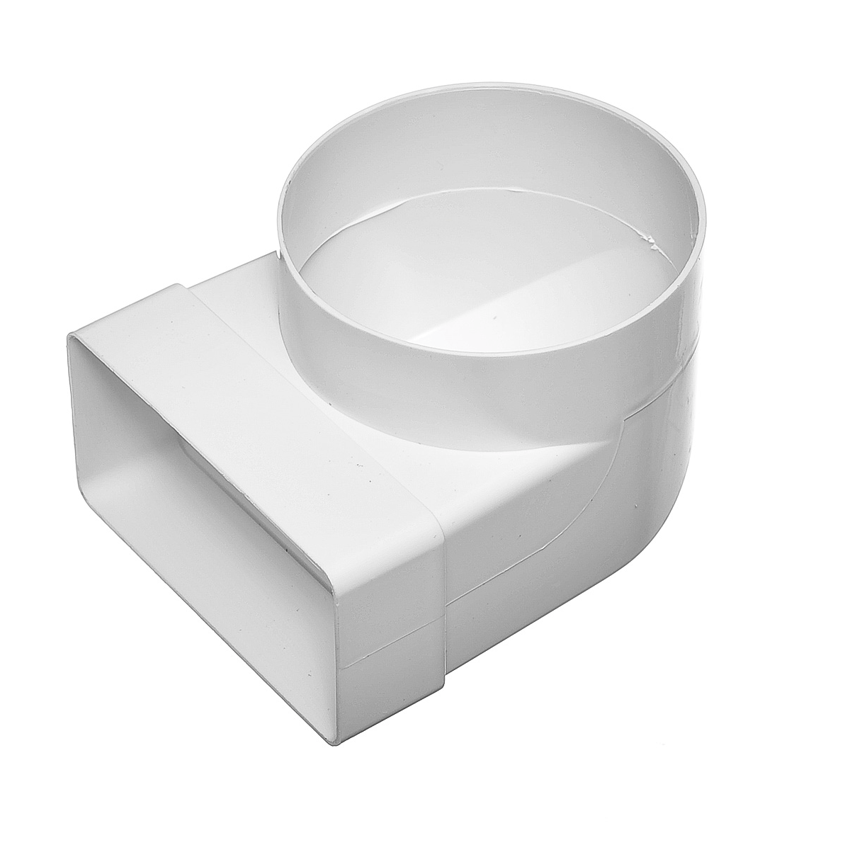 612СК10КП / Колено-переход для плоских воздуховодов 60х120мм / d.100мм, ЭРА