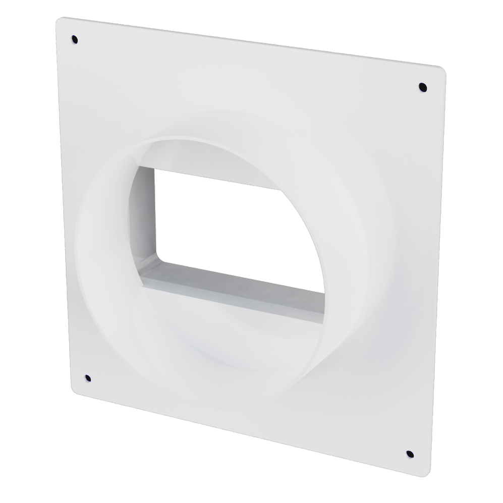 511SK10NP / Соединитель каналов 55х110мм / d.100мм с накладной пластиной, ЭРА