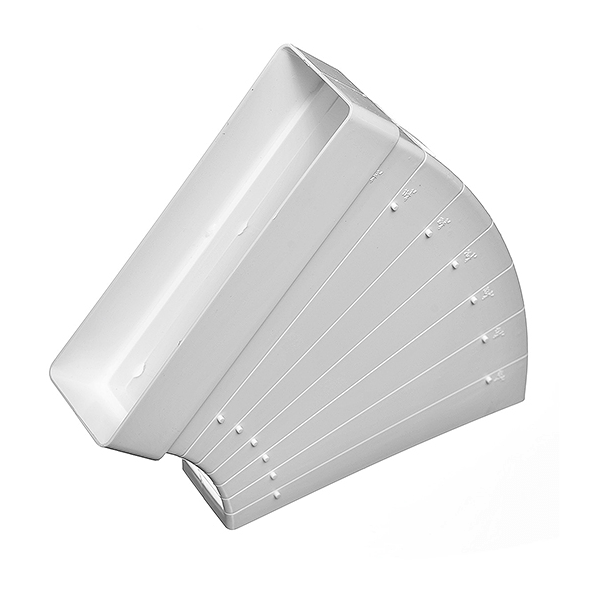 620КРП / Колено универсальное угловое для плоских каналов 204х60, ЭРА