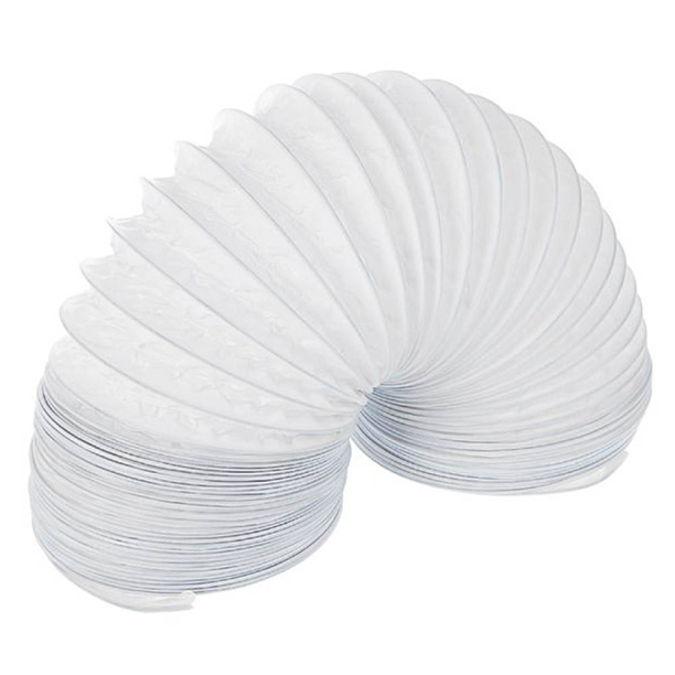 15PF1 / Воздуховод гибкий армированный (гофра) d.150, (белый ПВХ), 1м ЭРА