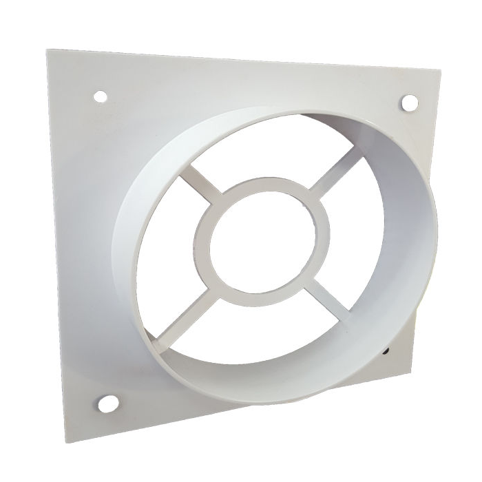 1616Ф12,5 / Накладка торцевая 164х164 мм + фланец d.125 мм, ЭРА