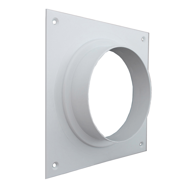 d.100 / Фланец для канала d.100 с настенной пластиной