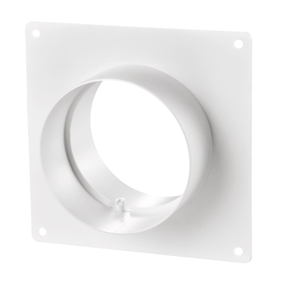 d.150 / Соединитель с пластиной настенной d.150 (фланец)