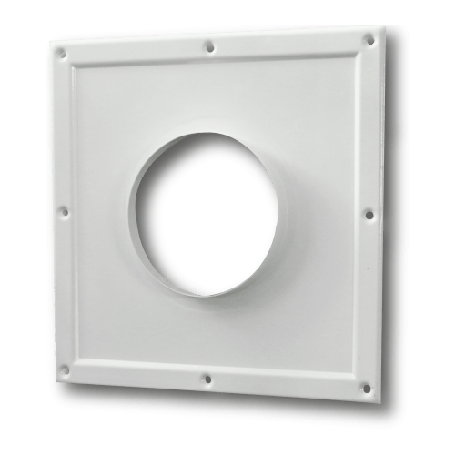 125ПТМ30х30 / Площадка торцевая металлическая 300х300мм + фланец d.125мм