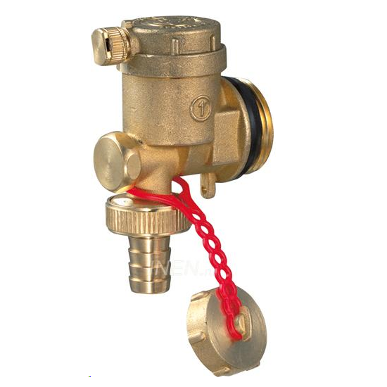 Коллекторная концовка R554I Ду 1'' со спускным отсечным клапаном и автоматическим воздухоотводчиком, Giacomini