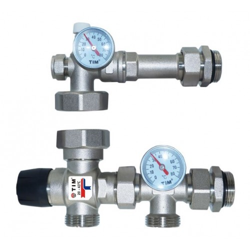 JH 1035 / Насосно-смесительный узел с термостатическим клапаном, без насоса, TIM