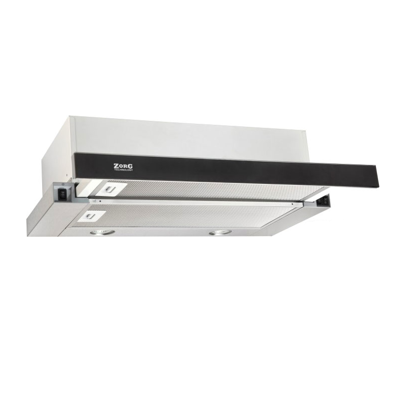 Вытяжка Zorg Technology STORM G 700 60 (нержавейка + черное стекло)