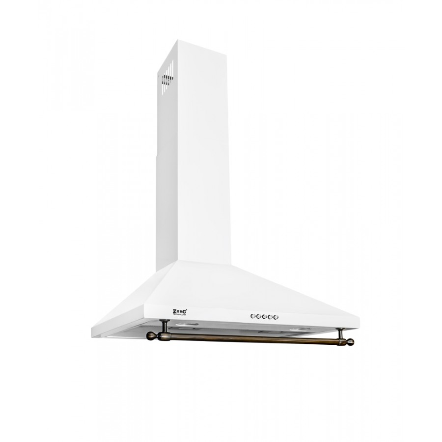 Вытяжка ZorG technology ALLEGRO A 1000 60 белая + релинг бронза